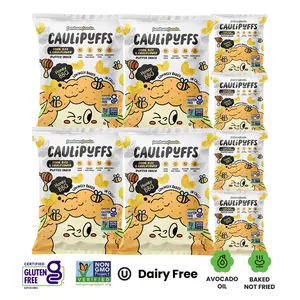 CauliPuffs Honey BBQ Big Bundle - 4 Large Bags + 4 Small Bags