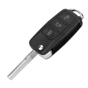 Car Key Case Cover Shell, 3 Buttons Car Key Protector, Automotive Key Accessories for VW Golf Passat Touran Tiguan Jetta B5 Bora Sharan, Key Fob Shell, Car Key Accessory, Key Covers For Car Keys
