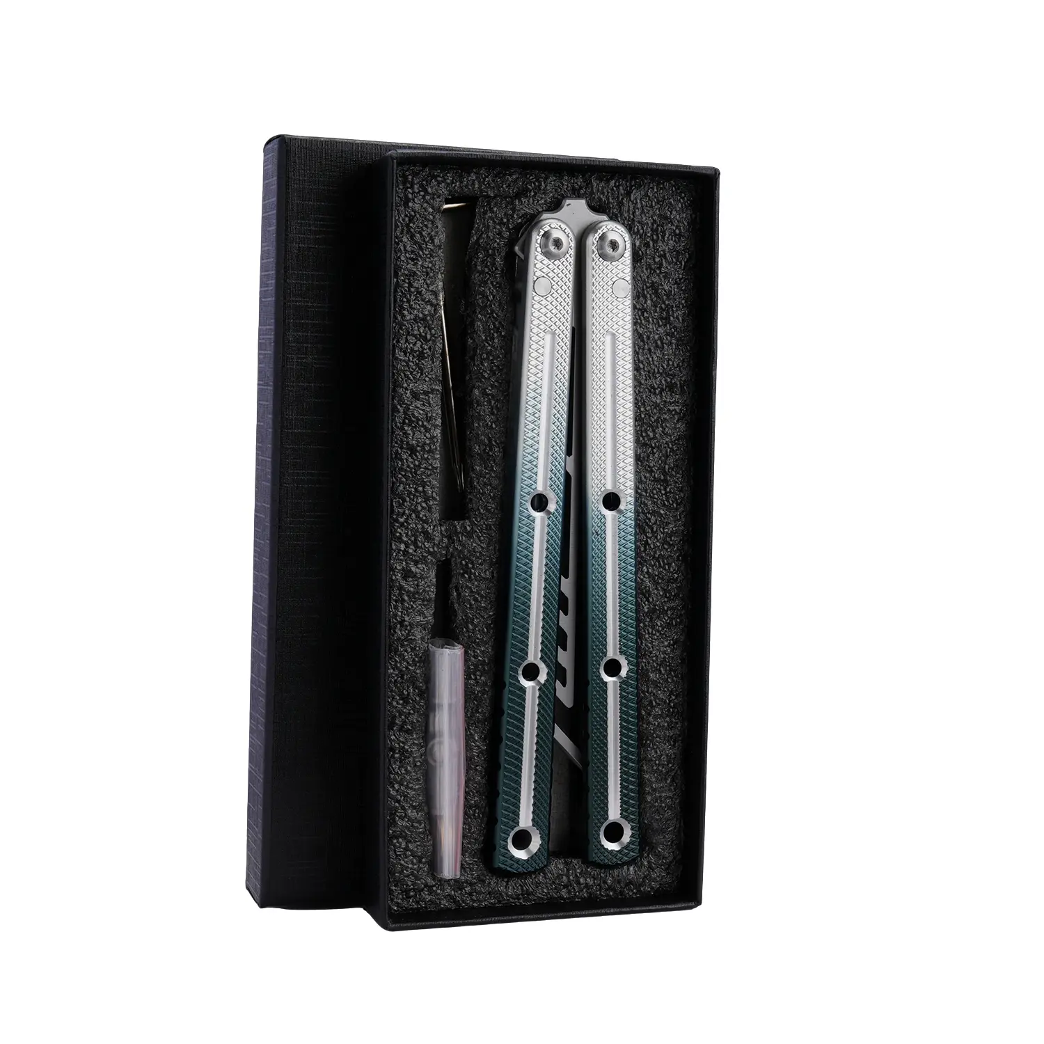 1-Set Aluminum Alloy Outdoor Skill Learning Trainer Kit, Non-Sharp Stainless Steel Utility Blade Survival Hand Tool with Handle, Lightweight Outdoor Practical Handle-Equipped Tool Kit for Practice, Lightweight Tools
