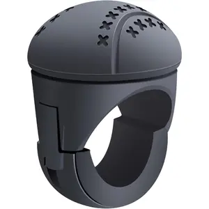 New Generation Silicone Steering Wheel Knob, Anti-Slip Boat Steering Wheel Knob, Universal for Cars, Trucks, Boat, Tractors(Black)
