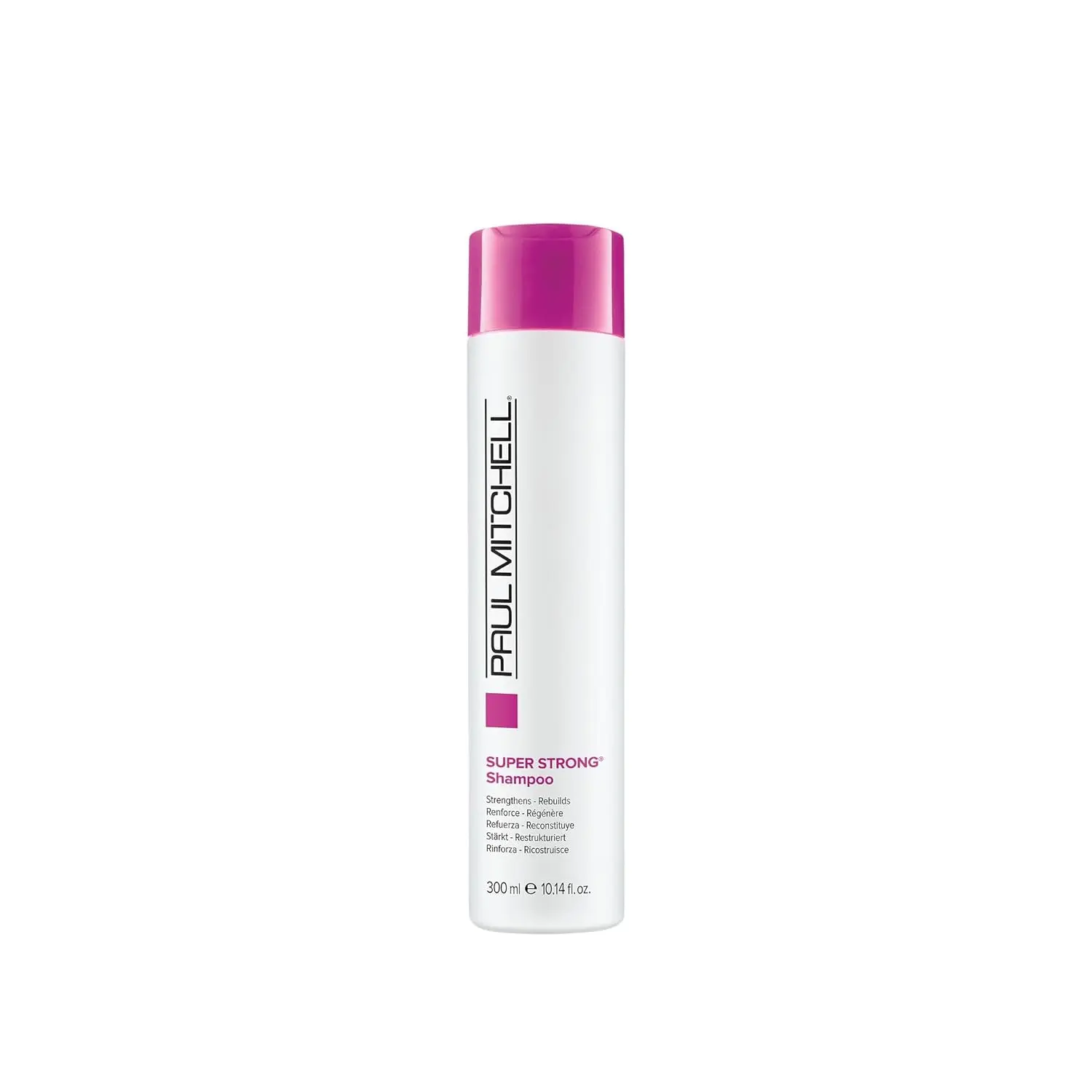 Paul Mitchell Super Strong Shampoo, Strengthens & Repairs Damaged Hair, Color-Safe & Vegan Cleansing Shampoo, Professional Haircare, Glossy Hair, Chemically Treated, Hydrating, Paraben Free