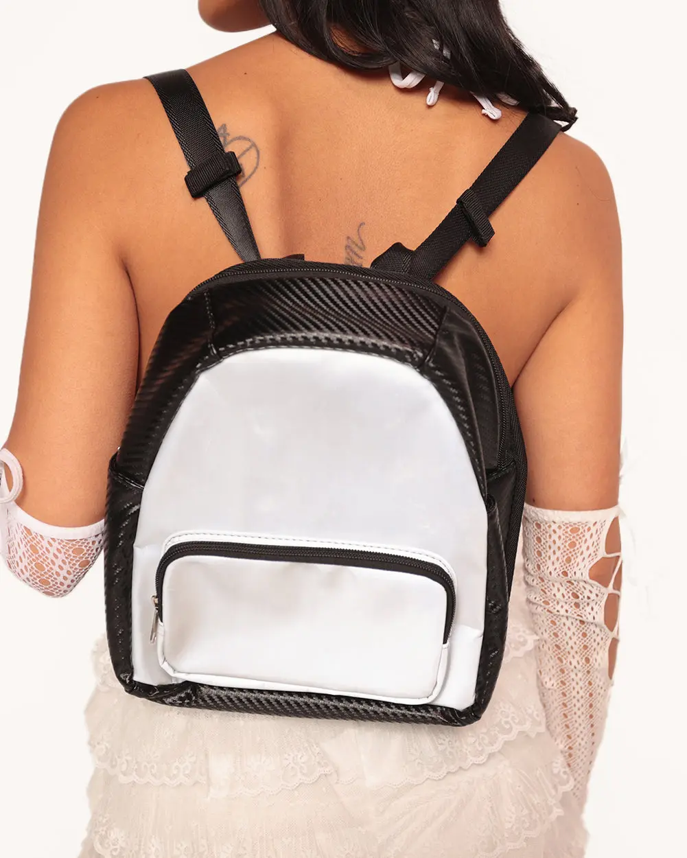 Glitch in the System Anti-Theft Silver Reflective Hydration Pack