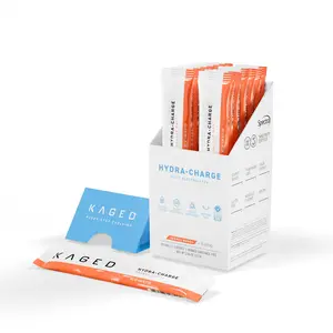 Kaged Hydra-Charge Stick Packs | Daily Electrolyte Powder Packets | Hydration Supplement | 15 Servings