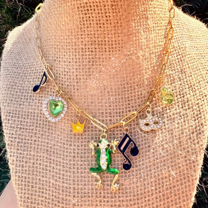 PATF Frog Charm Necklace - Handmade