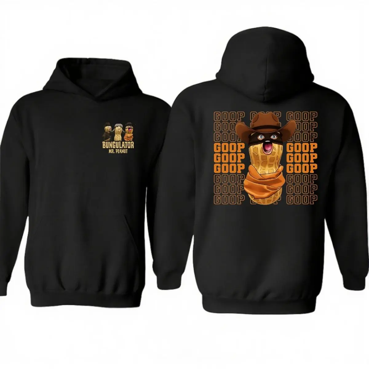 Burnt Peanut Two Sides Hoodie, The Burnt Peanut Goop Meme Graphic Tee, Bungulator Team, Game Lovers Gift, Unisex Sweater Pullover Tee