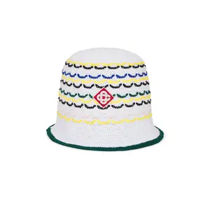 Casablanca Tuck Stitch Hat in Multi