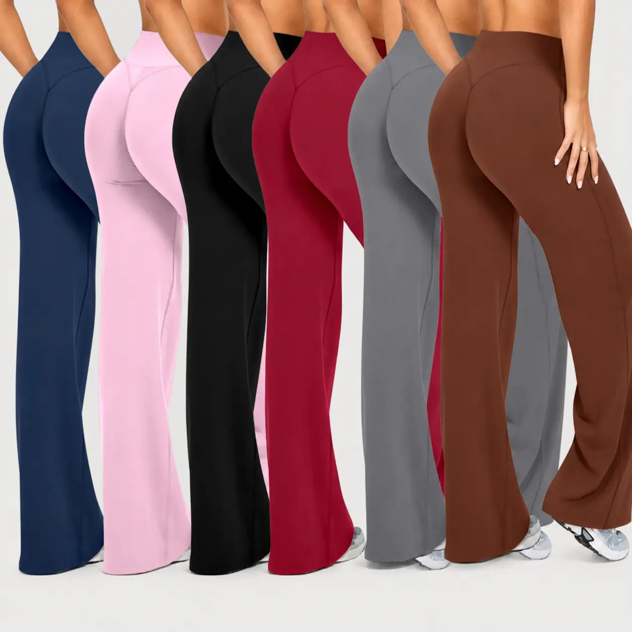 Women's Wide Leg Yoga Pants - High Waist, Buttery Soft, 4-Way Stretch Women's Clothes, Moisture-Wicking Breathable Athletic Trousers for Yoga & Travel