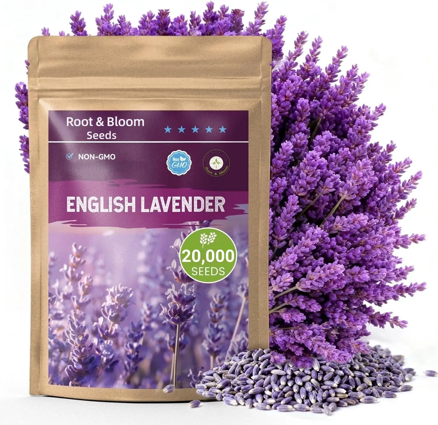 20000 Lavender Seeds for Planting, Easy Grow Perennial Flower Seeds, Indoor & Outdoor Garden, Beginner Friendly