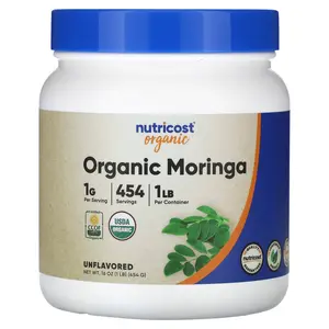 Nutricost Organic Moringa, Unflavored, 16 oz (454 g)