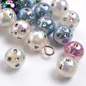 60 PCS  16mm Colored Synthetic Crystal Beads - Rainbow Gloss Round Beads, Suitable for DIY Jewelry, Bracelet Beads, Necklaces, and Bead Pen Craft Projects, Jewelry Making Beads Charm