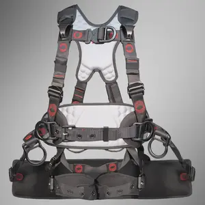 Psycho Tower Harness - Lightweight Champion, Rust-Resistant D-rings, Adjustable Fit, Multiple Gear Loops, Removable Belt, Premium Padding, ANSI & OSHA Certified