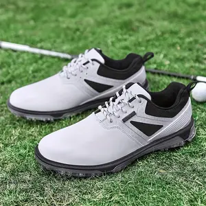 Men’s professional golf shoes with a soft insole for walking and training; casual outdoor sports golf shoes GARMENTARY