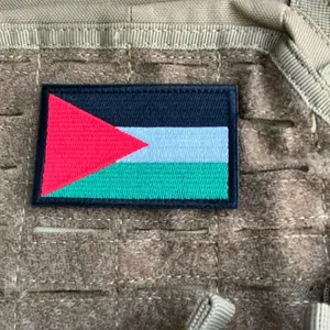 Velcro-backed Palestine flag patch