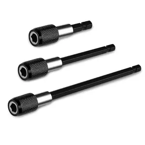 3 Pcs Hex Shank Screw Driver Extension Bit, Christmas Gift Quick Release Holder Tool Set for Tool Box, Magnetic Extension Chuck Adapter Set, Professional Power Tool Accessories, Hardware & Dealsforyoudays