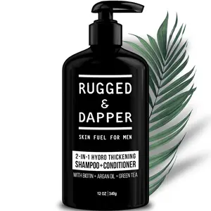 RUGGED & DAPPER - 2-in-1 Hydro Thickening Shampoo and Conditioner Cleansing Haircare with Hydrating  ingredients foaming formula