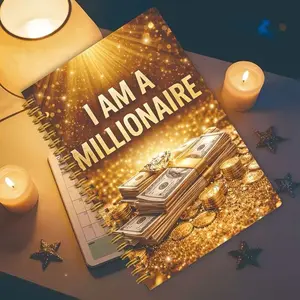 Wealth Manifestation Journal, Attraction Law Notebook, Daily Affirmations, Financial Planning, Self-Improvement, Inspirational Gift