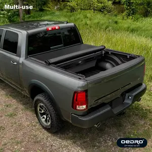 YITAMOTOR Soft Roll Up Truck Bed Tonneau Cover Compatible with 2019-2024 Dodge Ram 1500 New Body, Bed Without Rambox