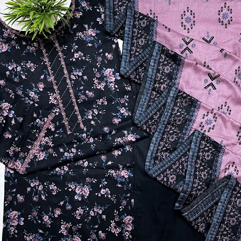 Premium Lawn three piece lawn Pakistani casual wear suit