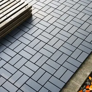 44 Plastic Interlocking Deck Tiles 12"x12" Square Waterproof Outdoor All Weather for Poolside Balcony Backyard Use