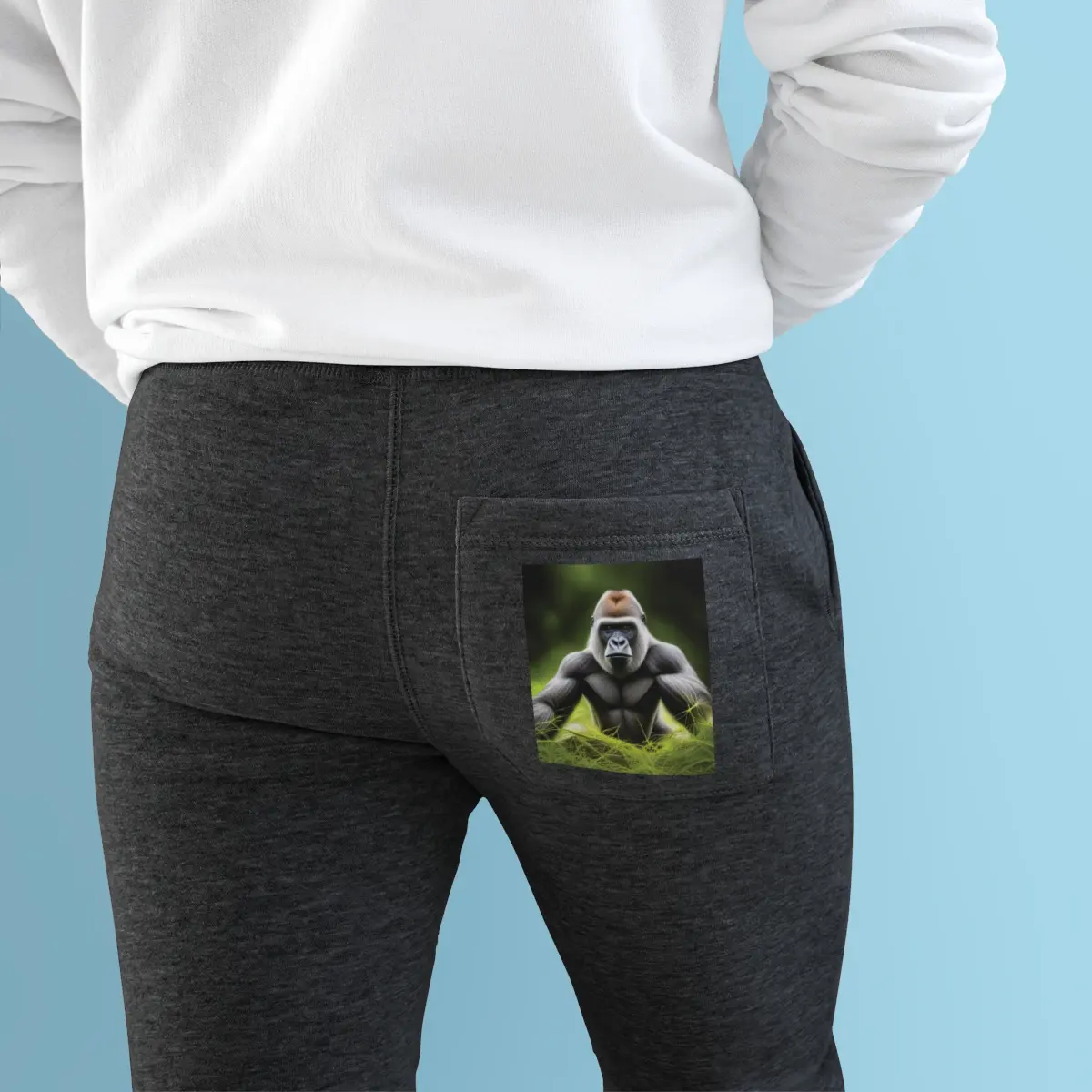"Real Gorilla" Unisex Fleece Joggers (Da Charge Stance)
