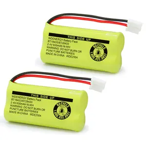 2Pack 2.4V BT18433/BT28433 Rechargeable Battery Compatible with AT&T Vtech Phones BT18433 BT184342 BT28433 BT284342 BT-8300 BATT-6010 BT1011 BT1018 BT1022 BT1031 89-1326-00-00 CPH-515D