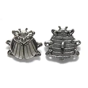 GG342-PW: Green Girl Scarab Shank Button 24mm - 1 Piece