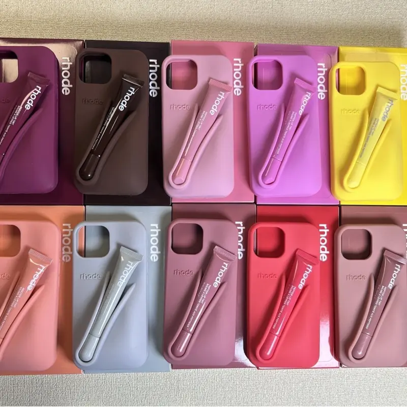 【yuua】rhode ribbonケース vanillaリップ付き ribbon rhode case - TikTok Shop