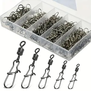 Fishing by anglers: 100 high-quality rotating kits, safety interlocks, multifunctional high-performance Fishing Gear Accessories, Fishing Tackle Kit, Fishing Swivels Snap