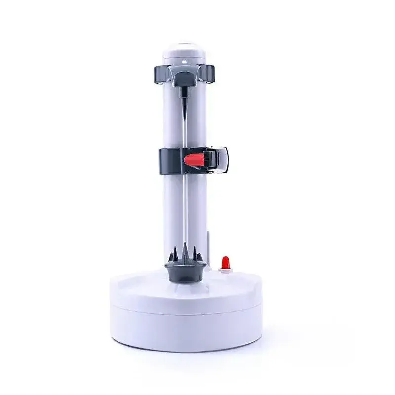 Automatic Stainless Steel Electric Peeler - Multifunction Fruit & Vegetable Cutter with 3 Spare Blades - Effortless Potato Peeler Machine for Quick Meal Prep NONE