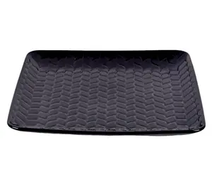 Temp-tations Carved Willow 14" Square Platter