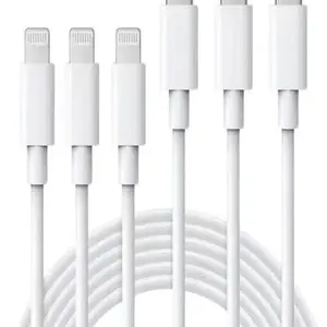 3-Pack 2m lightning Fast Charging Data Cables, High-Quality USB-C to Lightning Cable Connector, Durable & Reliable Connectivity Solution