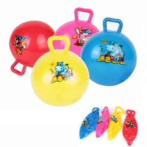 Kids Bouncyhopper Inflatable Handle Horse Bouncing Toy Fun Stress Relief Gift Cartoon Bouncing Ball Beach Swimming Pool Toys ﻿