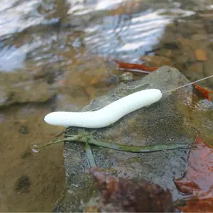 The RBTC Lil’ Rigg - White Lure (Pack of 3) (Leader & Hook included)