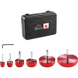 VEVOR 7Pcs PVC Pipe Reamer Kit, Plastic Pipe Fitting Socket Saver Kit, Includes 3/4, 1, 1-1/4'', 1-1/2, 2, 3, 5'', for PVC, CPVC, and ABS Fittings, for Exhaust, Drain, Water Pipes CleaningVEVOR Super Brand Day