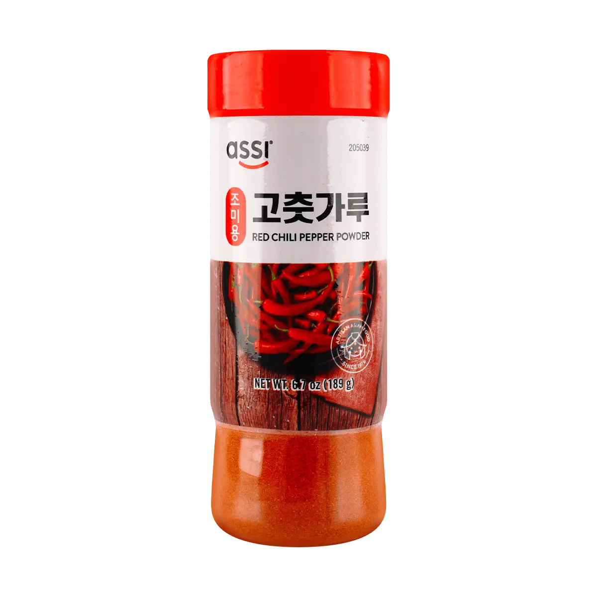 ASSI BRAND Red Pepper Powder(Fine),Gochugaru, 189g
