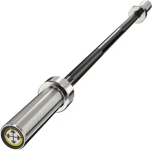 POWER GUIDANCE Chrome Olympic Barbell Bar, 2 Inch Weight Bar for lifting, Hip Thrusts,Universal Strength Training Bars ​4ft/5ft/6ft