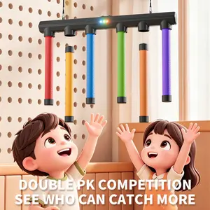 Speed-Adjustable Quick Grab Stick Machine, Magnetic Catch Rods Kids Reaction Training Toy - Parent-Child Interactive Focus & Sensory Integration Electronic Toys for Kids Ages 3+