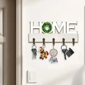 1pc Letter Wall Decoration Floating Frame Wall Hook, Wall Mount Design, Special Design Vintage Decorative Key Hook, Entrance Key Hook, Beautiful Room Decoration Practical Hook, Home Decoration Hook, Kitchen Accessory Hook, Bathroom Decoration Hook
