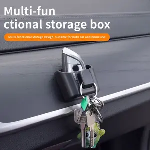 Car Mini Storage Box, Dashboard Adhesive Holder, Car Coin Card Small Item Organizer, Car Organizers, Car Storage Solutions, Easy Installation, Universal Fit for Cars and Suvs