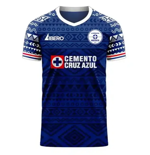 Cruz Azul 2025-2026 Home Concept Soccer Jersey, Libero Edition Liga MX Football Shirt, Unisex Fan Apparel