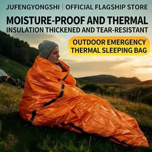 Ultimate Survival Sleeping Bag (3-Pack) 🏕️ Lightweight Thermal Bivy Sack for Camping, Hiking & Disaster Prep Camping Accessory