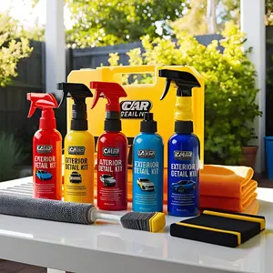 Car Cleaning Kit - Graphene Spray Coating + Graphene Coating + Applicators | Professional Car Detail Cleaning Set - Exterior Automotive Detailing Kit | Great for Holidays | Easy Cleaning Gift Kit