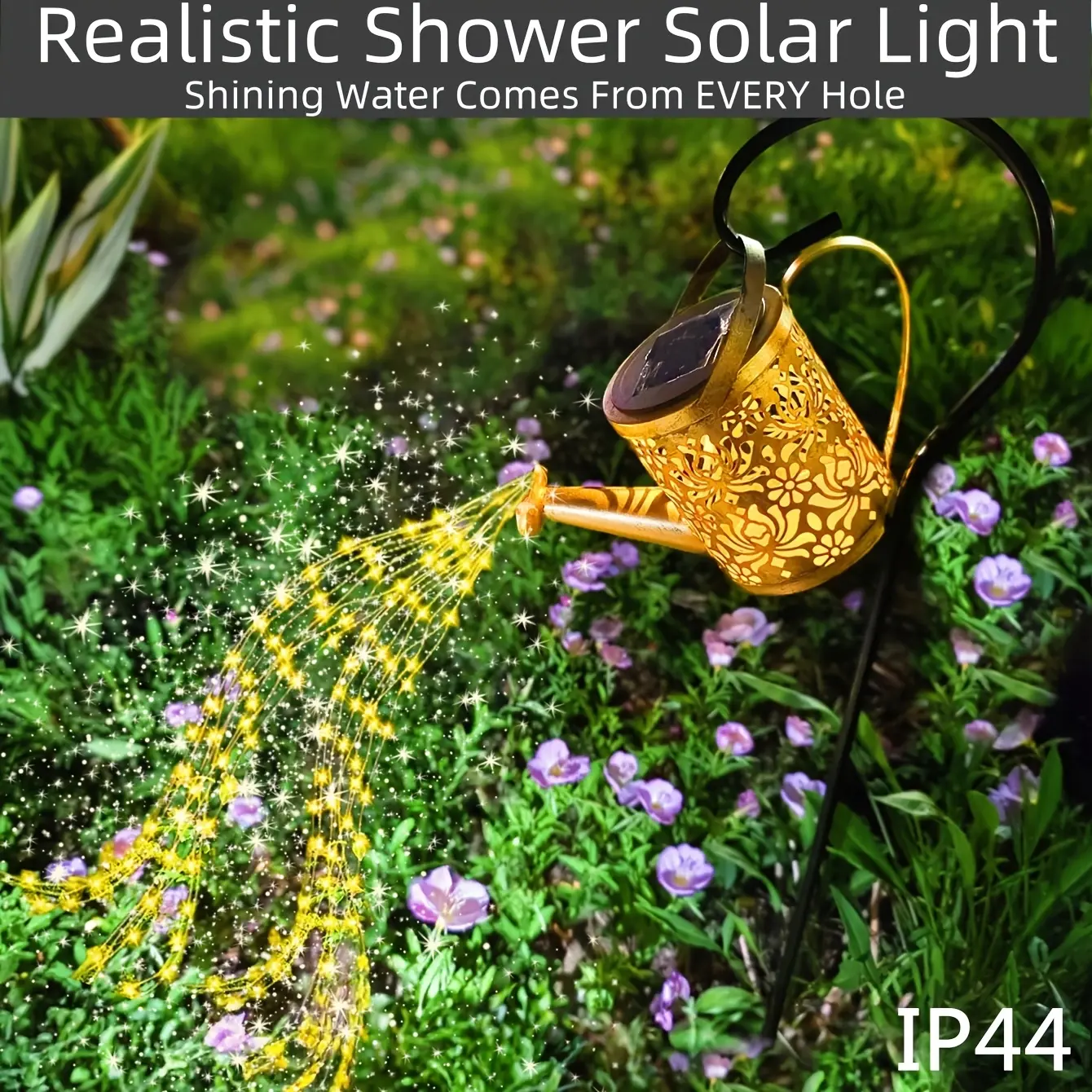 solar lights outdoor Solar Garden Watering Can Light Camping Lights Easter Room Decor IP44 waterproof outdoor lawn lamp Perfect  Halloween Gift for Mom, Grandma & Ladies, Ideal for Patio Yard Pathway-solar garden lights No Electricity Needed