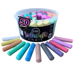 50ct Tub of Sidewalk Chalk - 12 Unique Colors 50ct Tub of Sidewalk Chalk - 12 Unique Colors