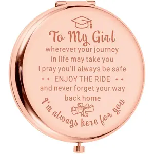 Graduation Gifts for Women Class of 2026 Gifts Bulk Senior Night Gift 2026 Senior Year Gift for Girls 2026 Graduation Stuff for Her College Girls Students 2026 High School Daughter Compact Mirror,Personalised Gifts for Women Girls Her Friends Sister