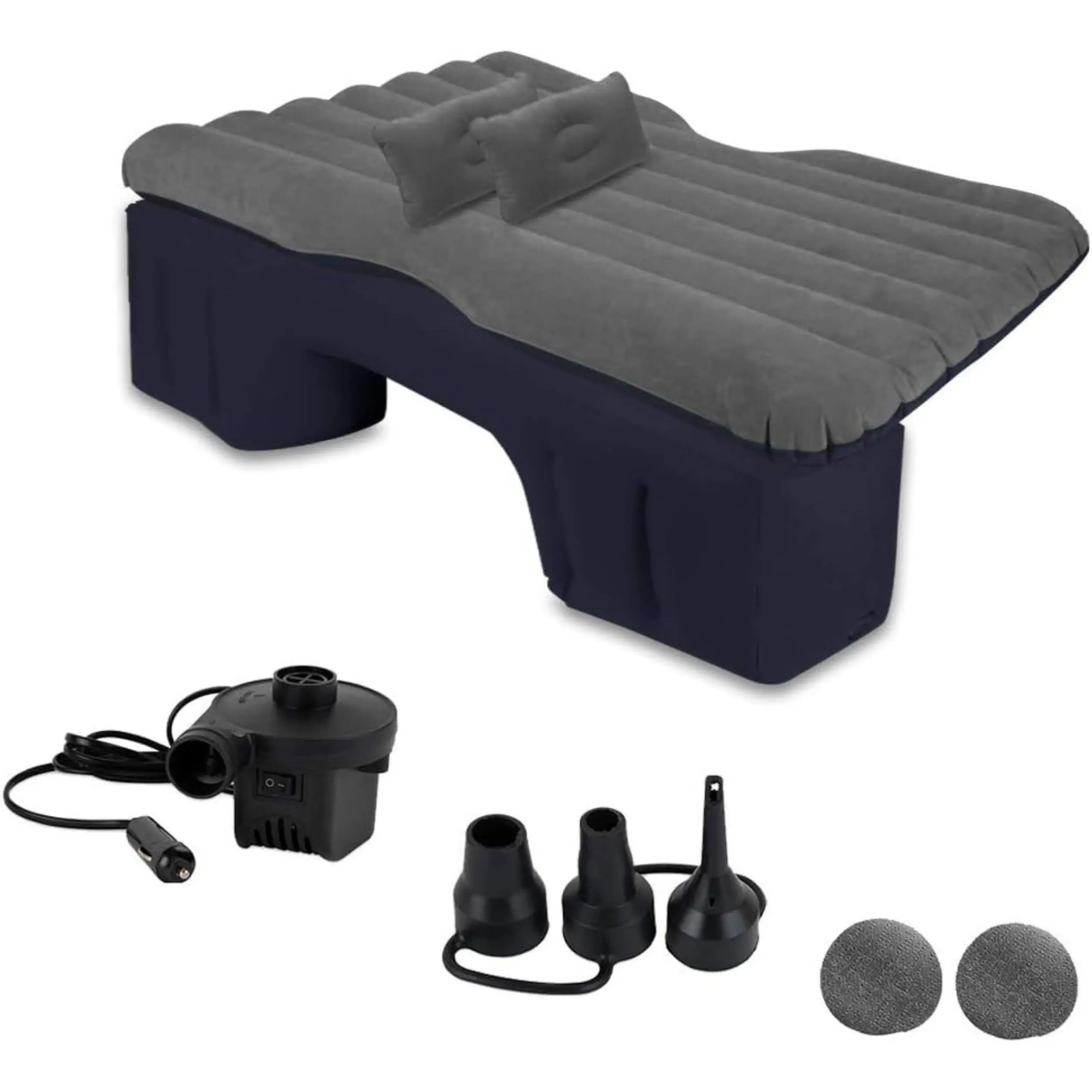 Premium Quality Truck and Car Air Mattress Backseat Bed with 2 Pillows - Universal Fit Portable Inflatable Mattress (1 Pack)