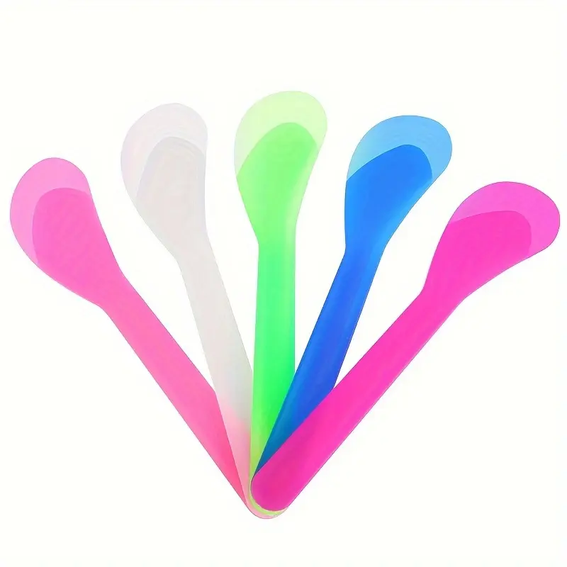 1pc Cosmetic Spatulas Colored Plastic Makeup Spatula Applicator Facial Cream Mask Spoon Stick for Mixing Sampling