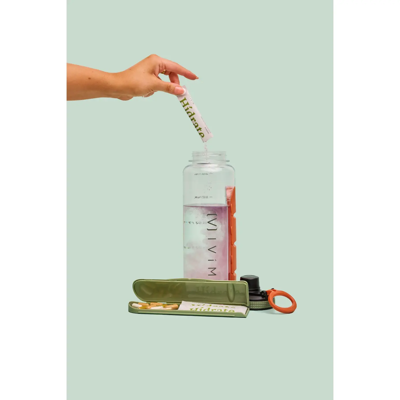 Asobu Ivím Electrolyte Water Bottle - Lightweight, Portable, Reusable Drinkware for Bottled Hydration Needs