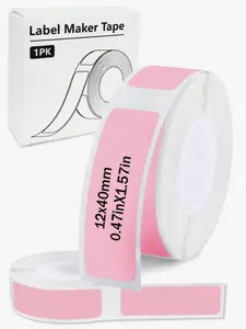 thermal label stickers, thermal label paper, self-adhesive label paper, non-adhesive label paper, suitable for P11, P12, P15, M1, D35. Can be used for gift tags and name tags, with waterproof and oil-proof features.