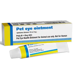 Pet Eye Health Ointment for Dogs, Cats, Cattle, Sheep, Horses, Birds and Puppies, Kitten - 1 Tube 0.35 oz /10g Grooming Products Cleaning